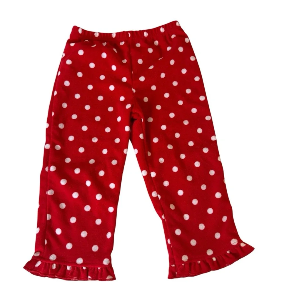 Carter's Baby Girls Just One You Christmas Fleece Pajamas 2T Santa Holiday Party